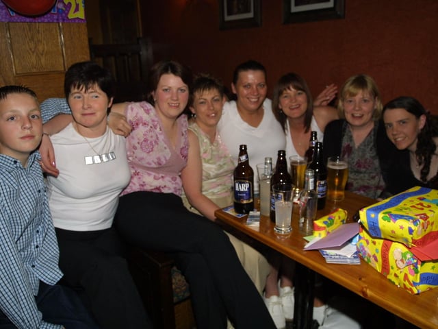 Celebrating Sabrina Duffy's party in 2003.
