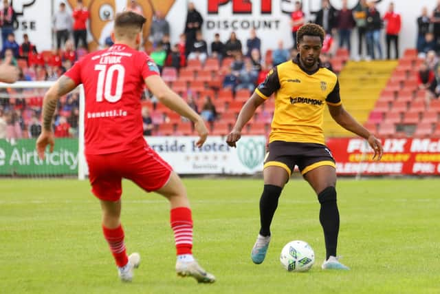 Sadou Diallo in action against Shelbourne last season.