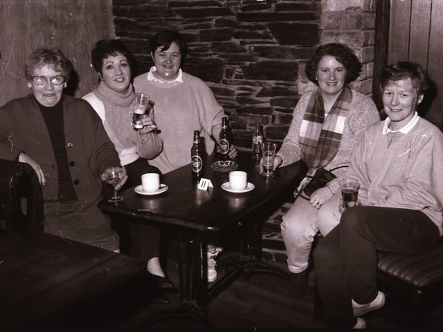 Customers at The Ritz Bar and Duke's Bar back in 1996.