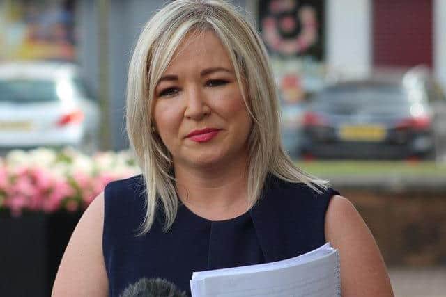 Michelle O'Neill was due to be First Minister after Sinn Féin became the largest party in the north at the last election.