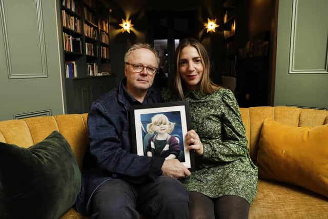 Jason Watkins and his wife Clara Francis holding a picture of their daughter Maudie. Actor Jason Watkins and his wife Clara Francis tell the emotional story of their daughter Maudie, who died suddenly aged just two and a half of sepsis