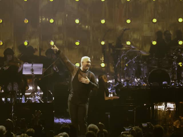 Sam Smith performing at The Royal Albert Hall