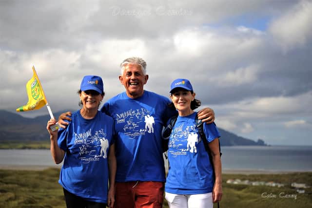 Noel Cunningham with participants at a previous Donegal Camino.