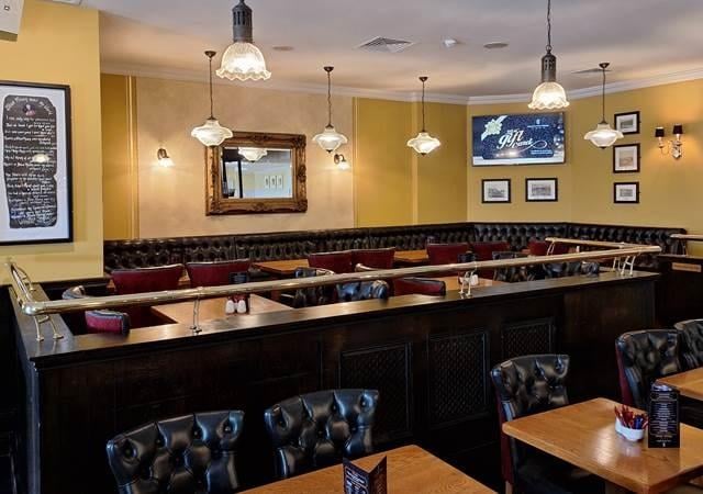 The popular bar area.