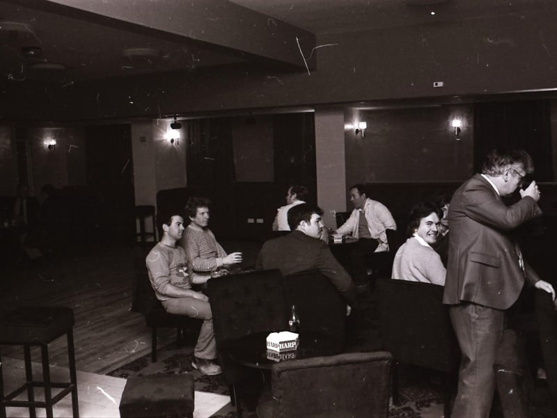 Patrons at the Savoy Bar, Sackville Street in Derry city centre.