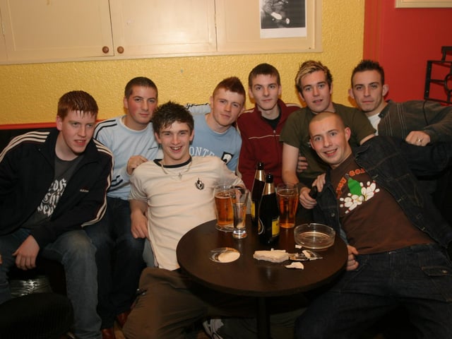 Pictures of Derry people partying in November 2003