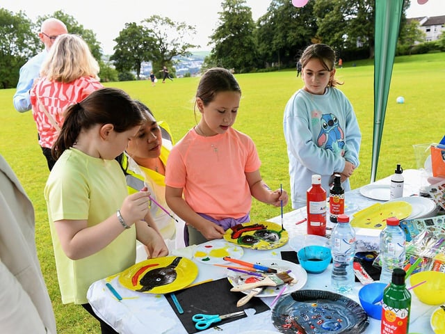 Children enjoy the activities at the North West Migrant Forum’s Fun Day held in Brooke Park on Sunday. Photo: George Sweeney