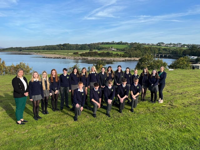 Crana CollegeTransition Year students with TY Co-Ordinator Ms. Clare Bradley along with tutors Ms. M Bradley, Ms Duffy and Ms. C. Bradley.