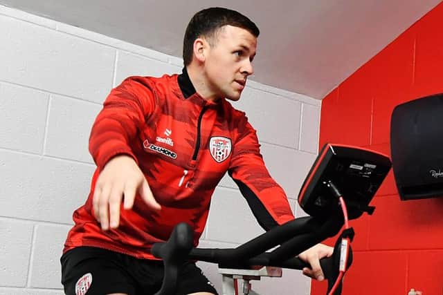 Derry City fullback Ben Doherty is awaiting news from a specialist on his foot injury.