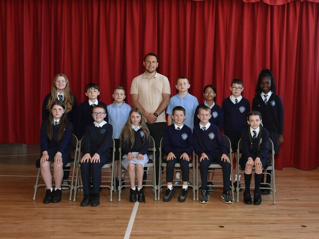 Mr Quinn’s P7 class at Rosemount Primary School.