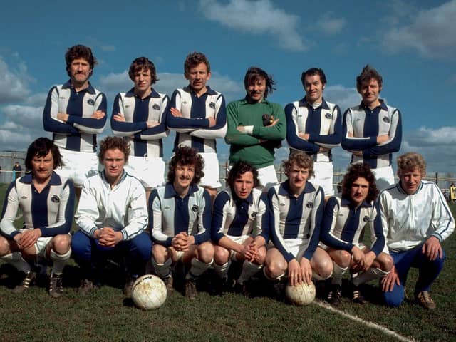 Declan McDowell, back row second from in a Finn Harps team photo taken in the 1970’s. Photo: George Sweeney.