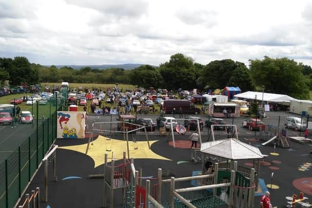 A previous Muff Vintage Show at Muff Community Park.