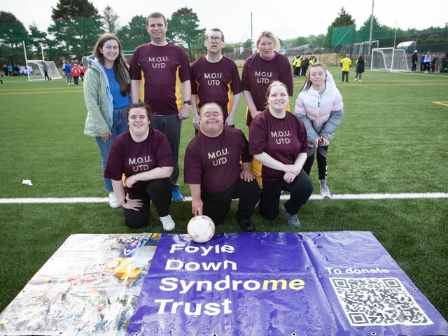 The MOU United team 2 (Moving On Up) pictured on Friday.