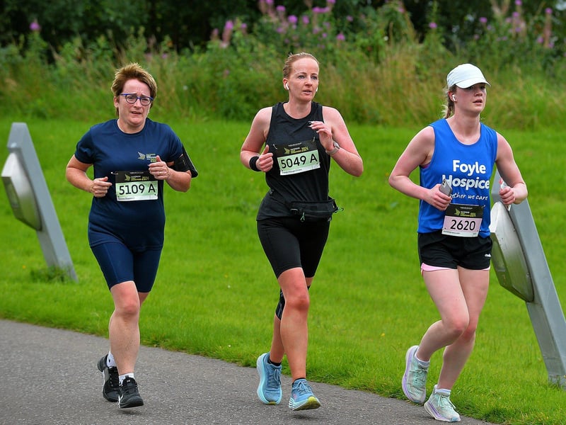 Competitors take part in the 2024 Waterside Half Marathon. Photo: George Sweeney