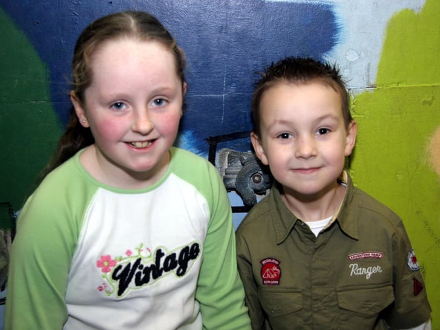 Nathan poses for a photograph with friend Nicole 0030JML : Parties and celebrations March 2006: Nathan Barr.