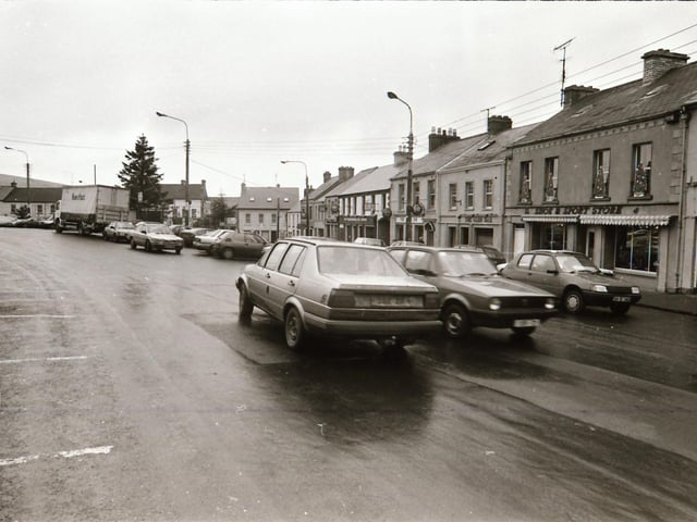 Shops in Carndonagh in 1995.