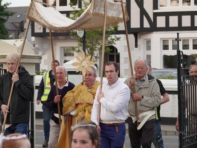 The Corpus Christi procession began from and returned to St Mary's Oratory.