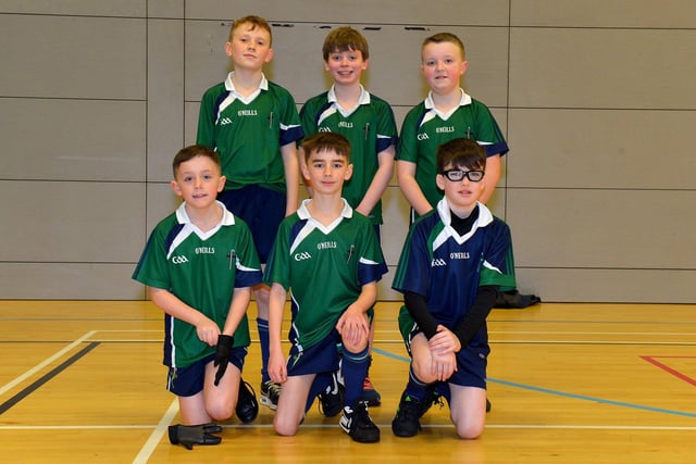 Good Shepherd Primary School competed in the Primary School Boys' Indoor City Football Championships played in the Foyle Arena. Photo: George Sweeney. DER2306GS  10