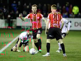 Cameron Dummigan says Derry will have to win at least eight of their remaining games to be in the league title mix. (Photo: Kevin Moore)