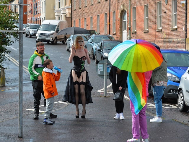 Spectators at the 2024 Foyle Pride Parade. Photo: George Sweeney