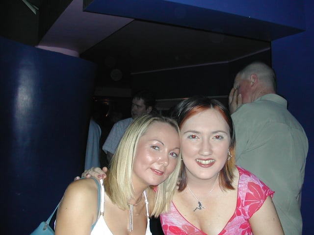 Enjoying the night out.