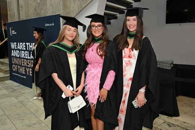 Aoife Gallagher, Bridie Fox and Rachel Doran. Photo by Stephen Hamilton/Presseye