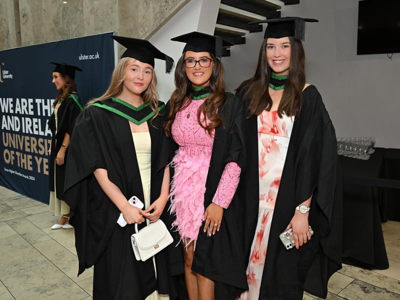 Aoife Gallagher, Bridie Fox and Rachel Doran. Photo by Stephen Hamilton/Presseye