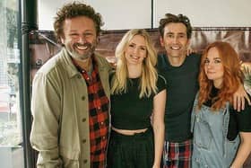 Michael Sheen, Anna Lundberg, David Tennant and Georgia Tennant