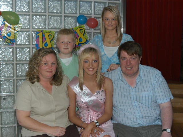 Michelle's 18th birthday celebrations from 20 years ago.