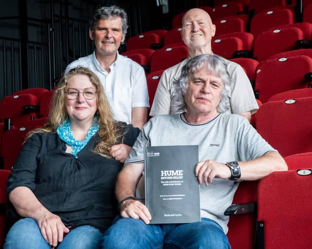 Pictured at the launch of the free mentorship sessions, seated, Anne McMaster and Damian Gorman, and standing, Kevin Murphy and Dave Duggan.