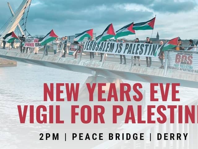 Derry IPSC are holding their annual New Year's Eve Vigil on the Peace Bridge on Sunday at 2pm.