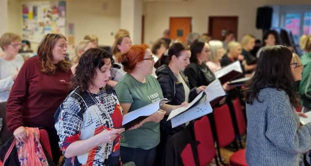 The Inishowen Choir of Ages in rehearsals in Buncrana. Pictures: Donal Kearney.