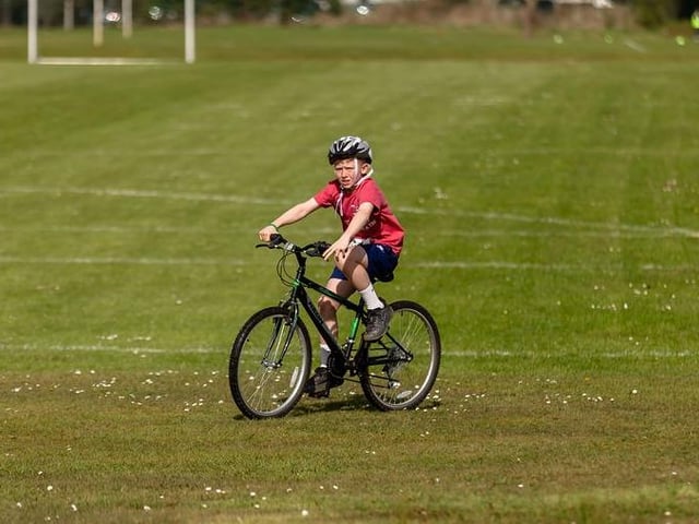 A wheelie good times at the Caina Healey Children's Try-a-Tri, a special event organised by the Bogside and Brandywell Health Forum in partnership with the Danny Quigley Fund.