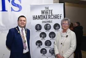 Mayor Ruairí Mc Hugh accompanied by his mum Sylvia. Photos: Kerrie Quinn, nwpresspics