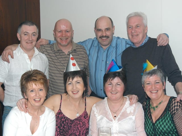 Ringing in the New Year at the New Year's Eve Party in the Tower Hotel on December 31 2004.