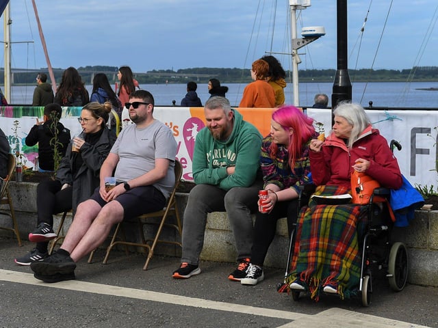 Enjoying the atmosphere at the Foyle Maritime Festival.  Photo: George Sweeney