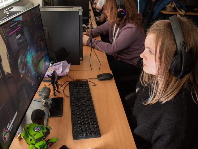 E-Sports student Riley Canavan takes part in the 12 hour gameathon at North West Regional College's Strand Road campus.