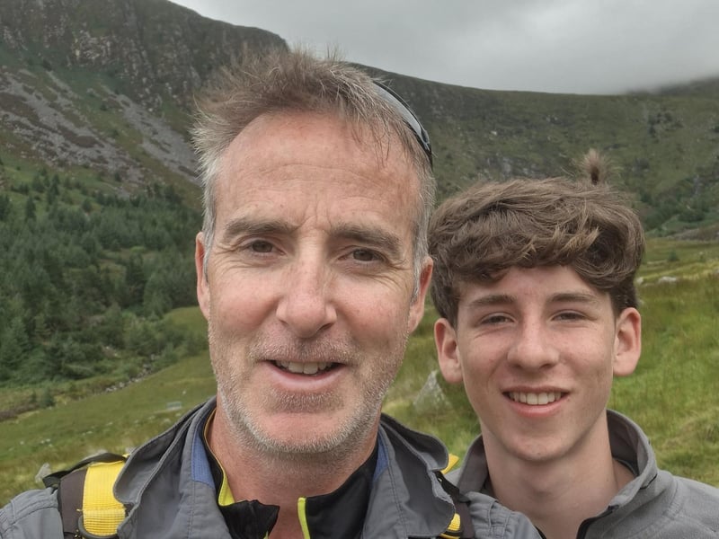 Andrew and Shae Maguire in the Wicklow mountains.
