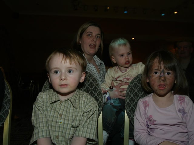 Party celebrations back in 2004: Ceri Laoi Hawes.
