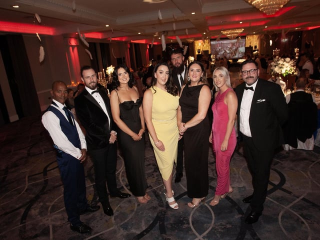 The group from the Bogside and Brandywell Health Forum pictured at Saturday's Gala Ball in the Everglades Hotel.