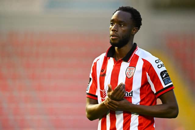 James Olayinka of Derry City is confident the Brandywell men can progress against Rijeka. Photo by Shauna Clinton/Sportsfile