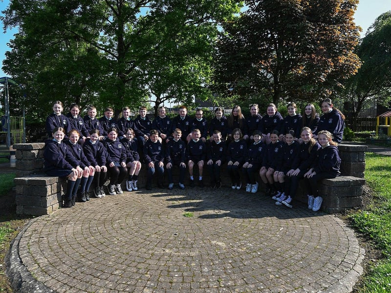 Mr O’Connor’s P7 class at Long Tower Primary School.