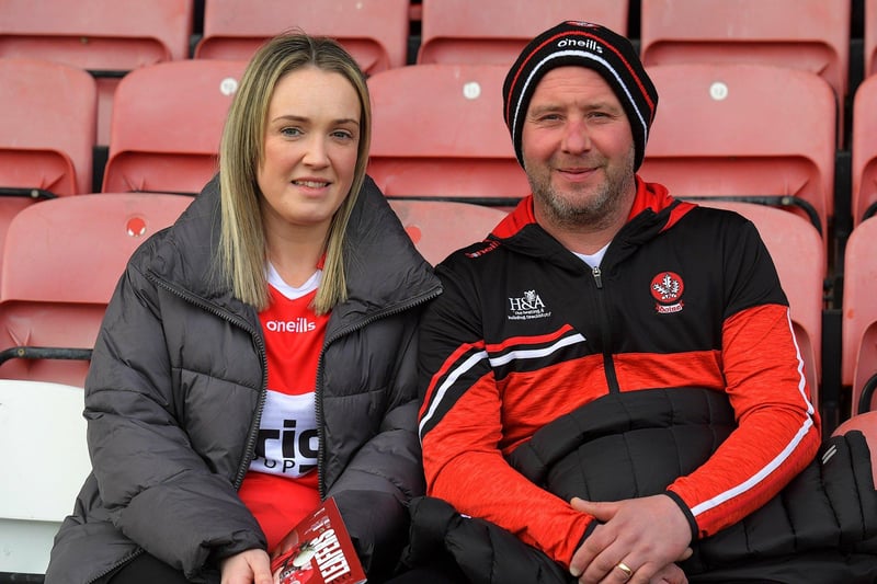 Fans in Celtic Park for Derry’s game against Roscommon. Photo: George Sweeney