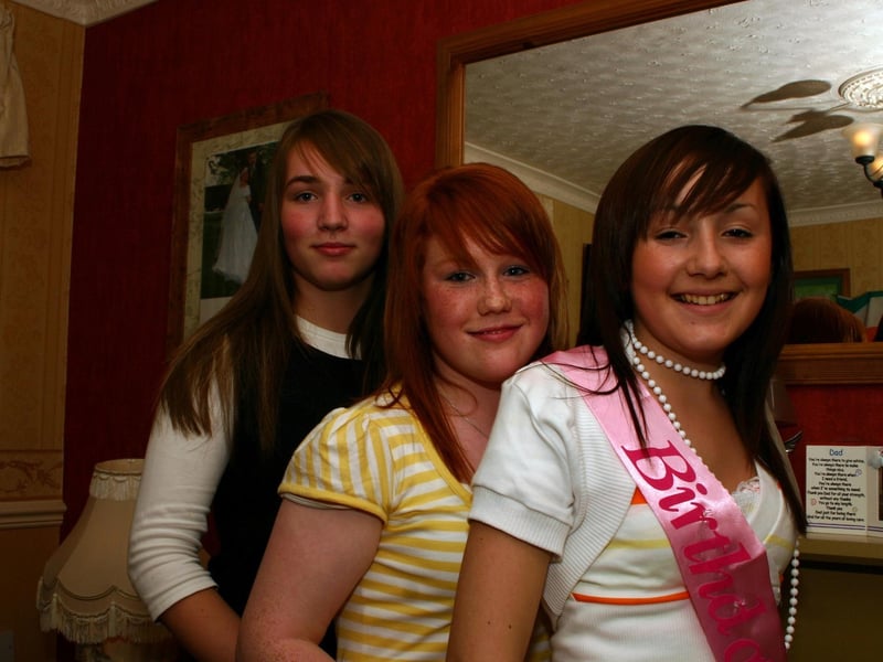 Left to right Sarah, Amy and Birthday Girl Shauna. 8495/dd : .