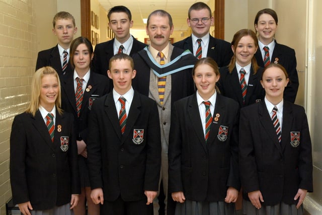 Derry and Donegal secondary school pupils in October 2003