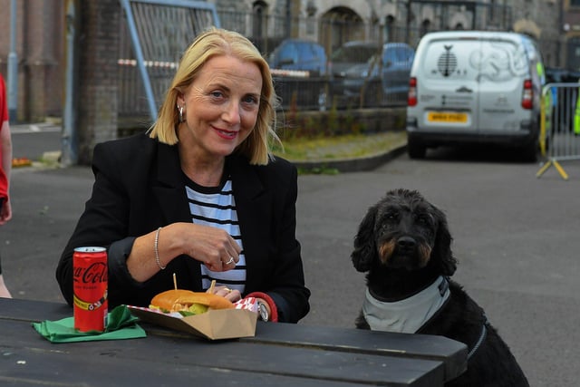 Having a break during a visit to the Foyle Maritime Festival.  Photo: George Sweeney