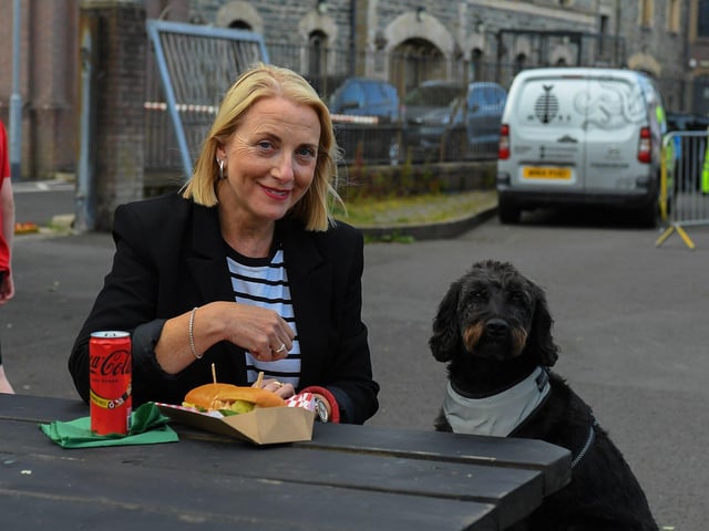 Having a break during a visit to the Foyle Maritime Festival.  Photo: George Sweeney