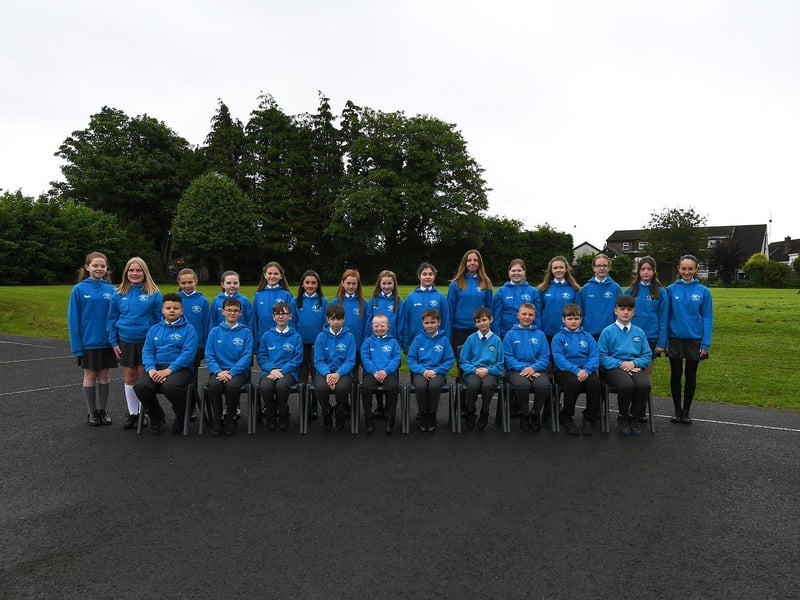 Mrs Malone’s P7 class at Newbuildings Primary School.