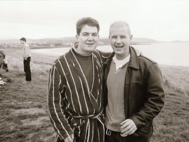 Christmas Day swim at Lisfannon Beach, back in 1994.