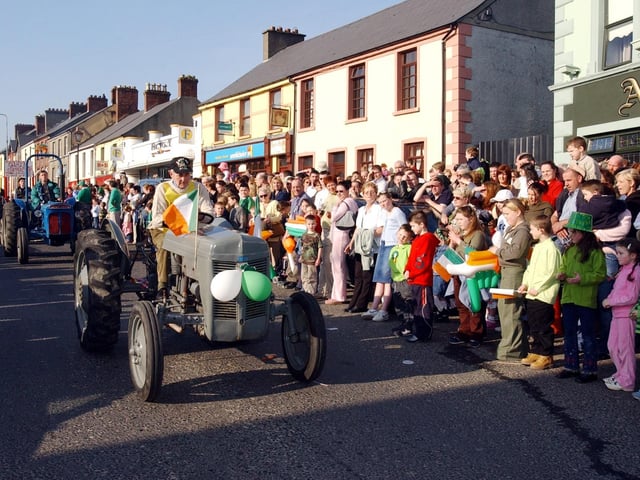 Buncrana St Patrick's Day in 2003:.